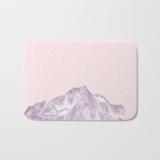 pink mountain Bath Mat