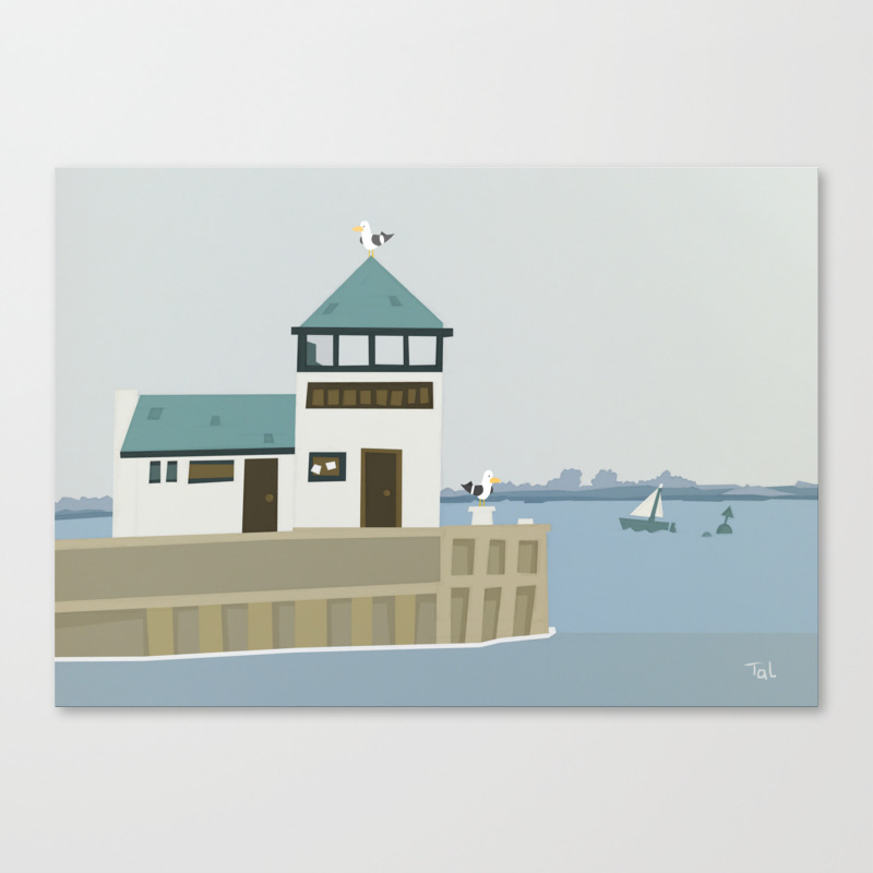 The Dock Beach Wall Art Nursery Decor For Boys Room Canvas Print The Dock Beach Wall Art Nursery Decor For Boys Room Canvas Print