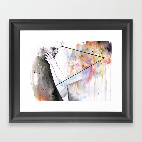 two different lights Framed Art Print