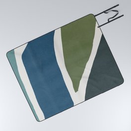 Macro terrazzo cold vintage palette #716 Picnic Blanket