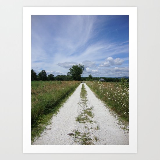 The Road ahead Art Print