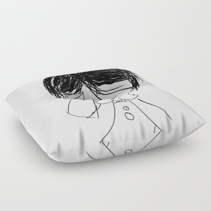 Face Palm Kiddo Sketch Floor Pillow