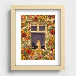 Flower Garden Recessed Framed Print