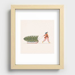 Christmas tree Recessed Framed Print