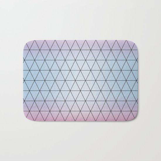 Eternity in Blue Pink Bath Mat