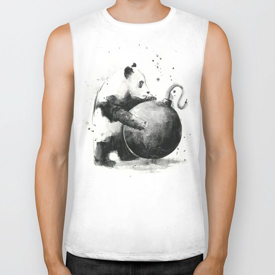 Panda Boom Biker Tank