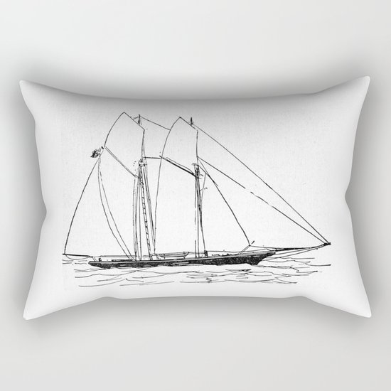 Sailing Rectangular Pillow