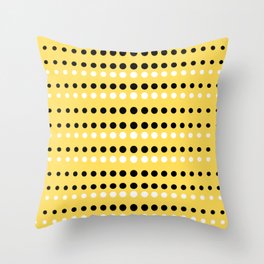Dotty Pattern - Yellow Throw Pillow