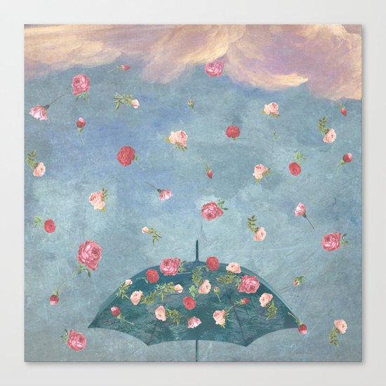 I Wished for a Rose Rain for You Canvas Print