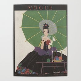 Vintage Fashion Magazine Cover August 1915 Poster