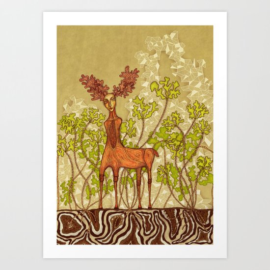 DEER Art Print