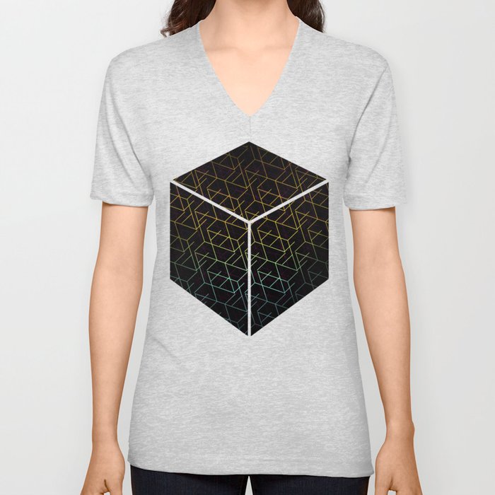 Cube Me V Neck T Shirt