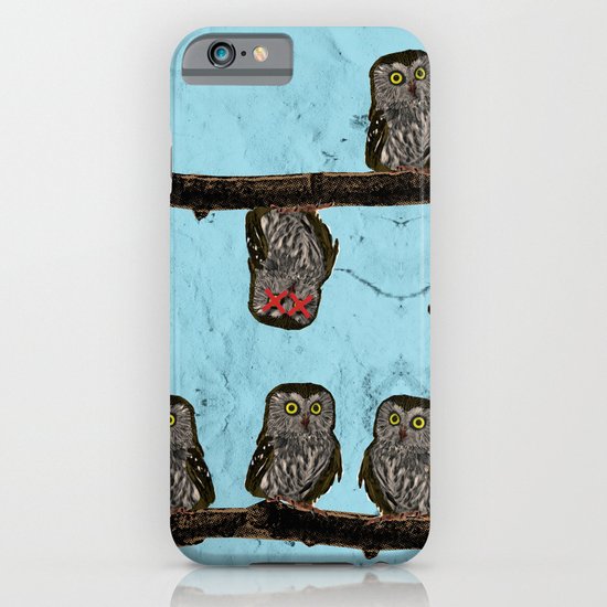 Perched Owls Print iPhone & iPod Case