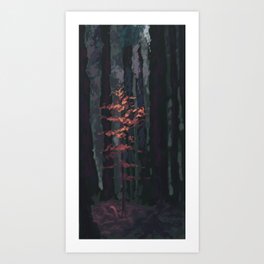 ROWDY TREES Art Print