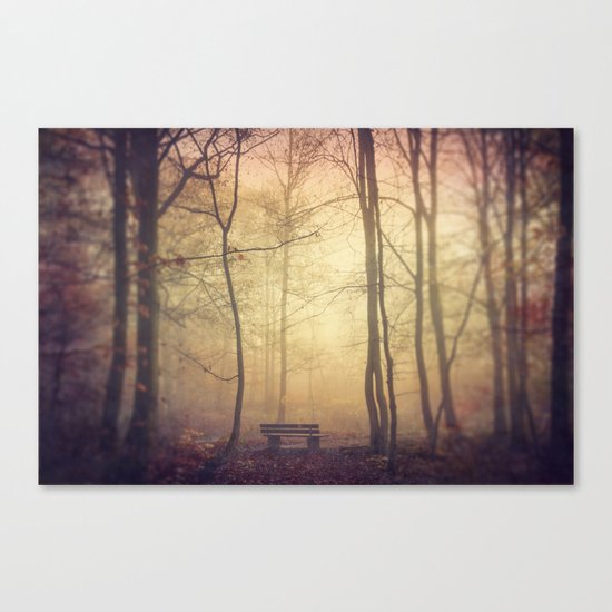 Lover's Bench Canvas Print