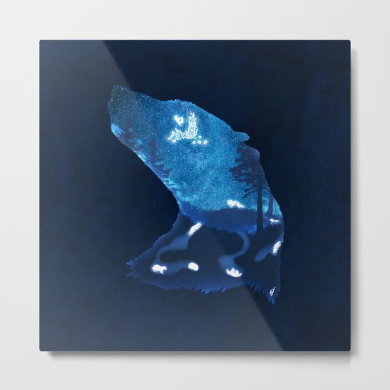 Moon Badgers Metal Print