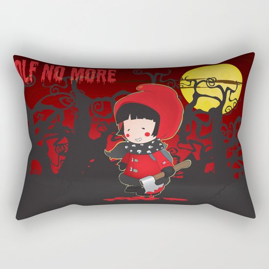 Wolf no more.Little Red Riding Hood v.2 Rectangular Pillow
