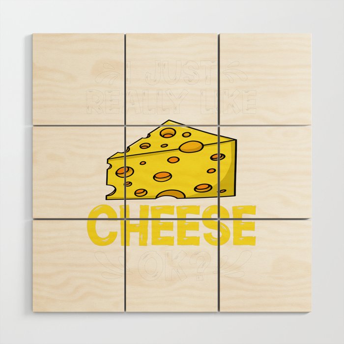 Cheese Board Sticks Vegan Funny Puns Wood Wall Art
