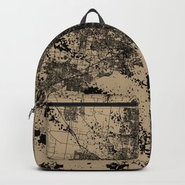 Melbourne- Australia - Grunge Map Design Backpack