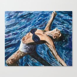 Floating in Ink Canvas Print