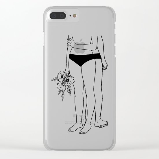 I hate you, don't leave me Clear iPhone Case