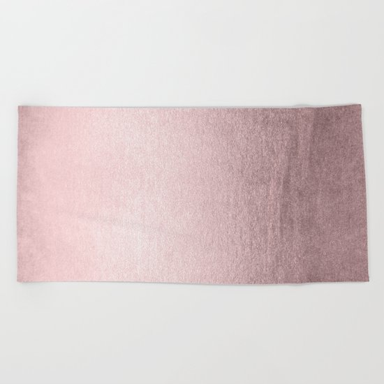 Simply Rose Gold Palace Beach Towel