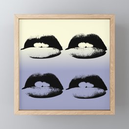 La bocca Framed Mini Art Print