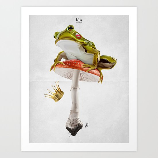 Kiss Art Print