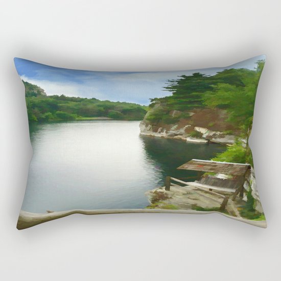 Majestic Mohonk Lake Rectangular Pillow