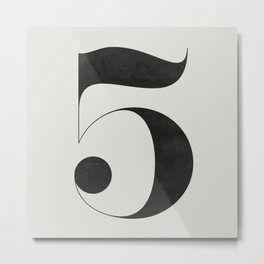 No. 5 Metal Print