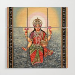 The Birth Of Lakshmi Wood Wall Art