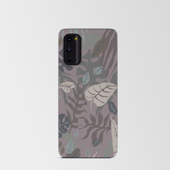 tropical pattern smooth brown Android Card Case