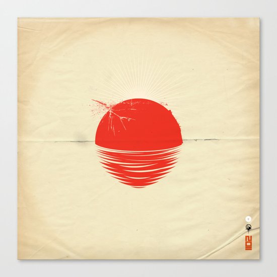 Japan relief poster/all proceeds will go to "Peace Winds" Canvas Print