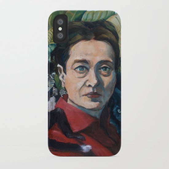 Simone DeBeauvoir iPhone Case