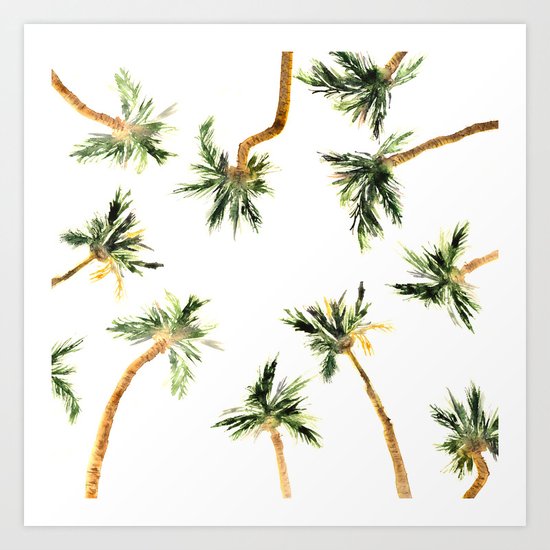 Under the coconut palms Art Print