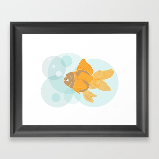 Golden Fish Framed Art Print