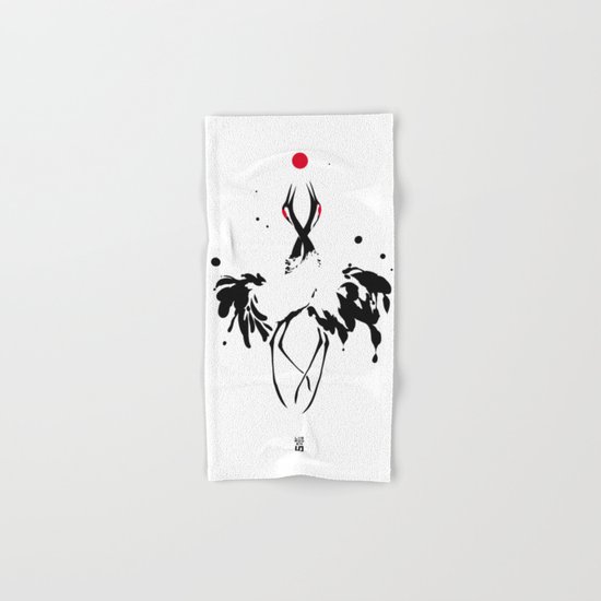 transcenDance // (crane) Hand & Bath Towel