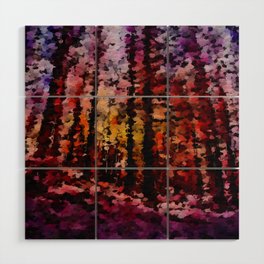 Forest at Dawn Wood Wall Art