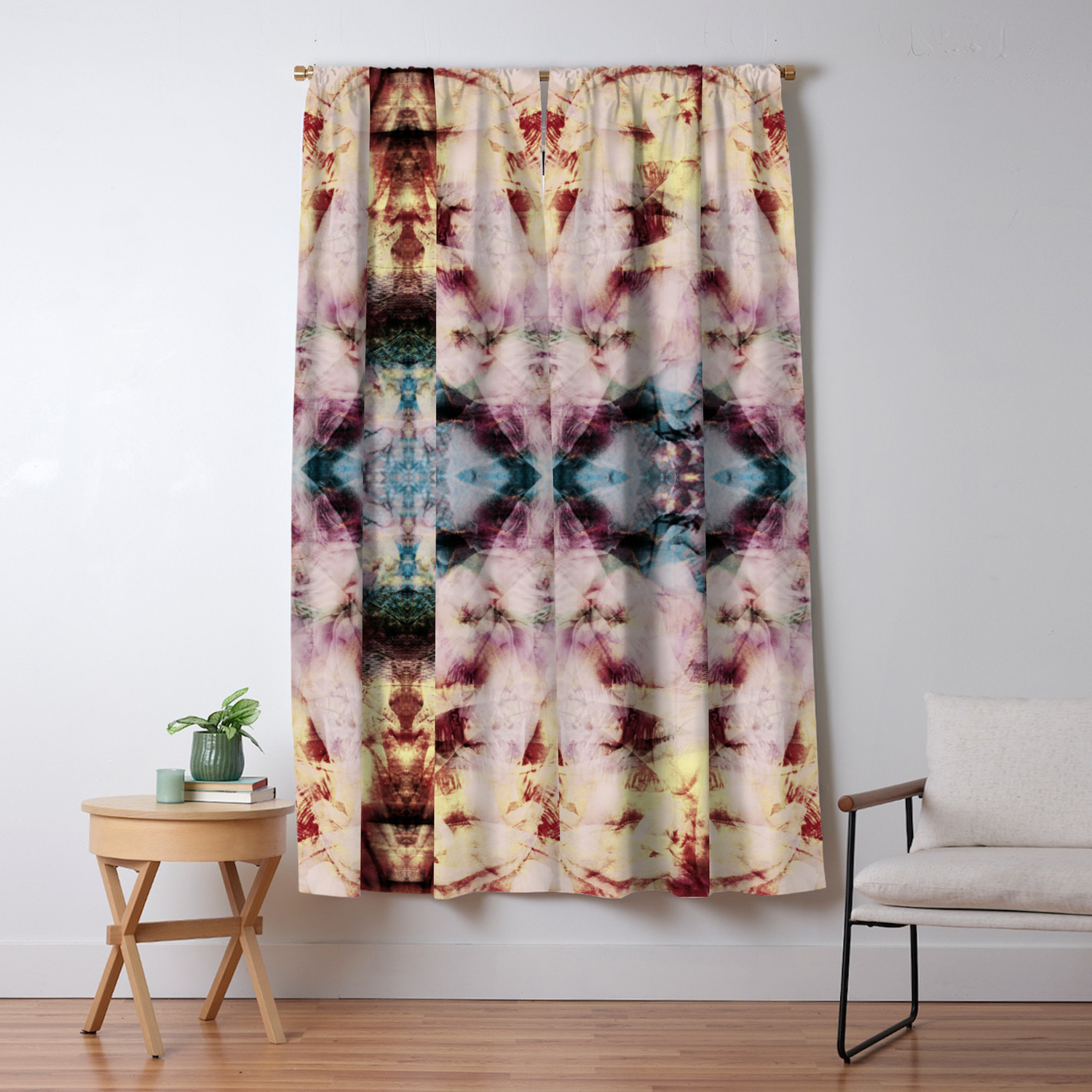 Colorful Abstract Batik Butterfly Rorschach Ink Blot Art Galaxy