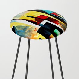 Abstract City Counter Stool