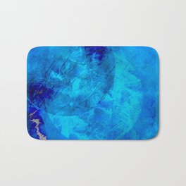 Planets blue Bath Mat | Graphicdesign, Earth, Planet, Geometric, Abstract, Space, Rund, Texture, Blue 