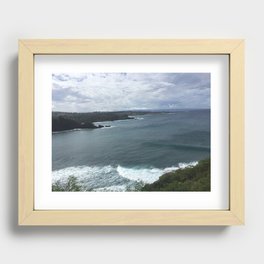 Sufers in Hawaii Recessed Framed Print