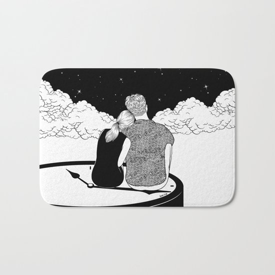 Time stands still Bath Mat