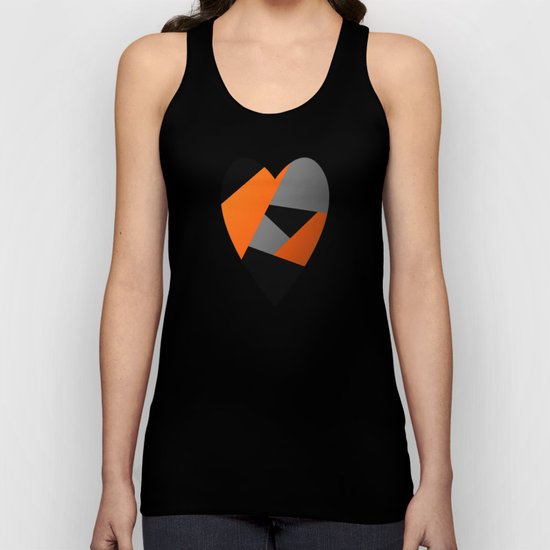 Metal Heart Unisex Tank Top