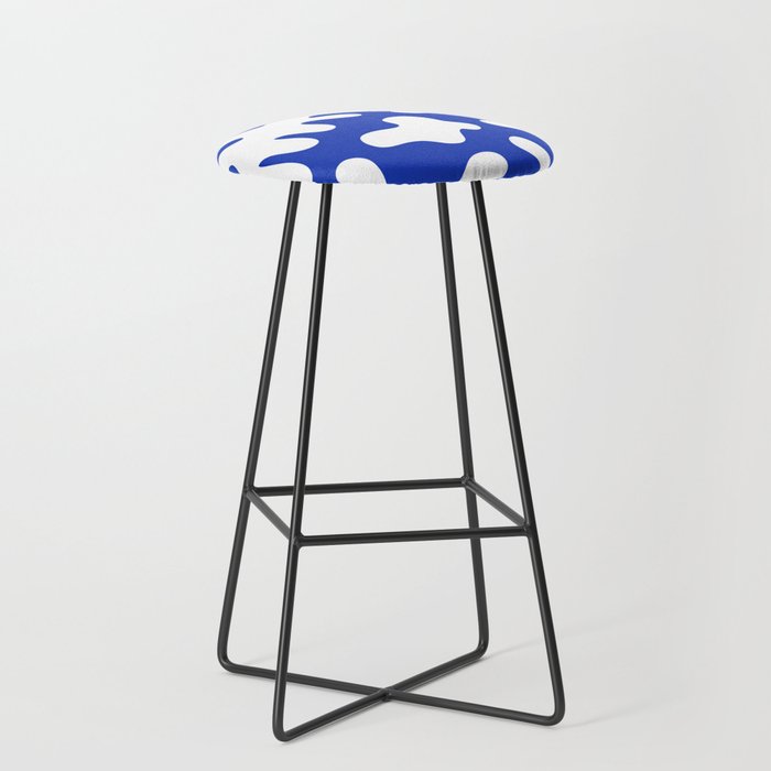 Abstract minimal shape pattern 2 Bar Stool