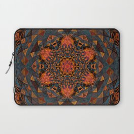 Tangerine Mandala Laptop Sleeve