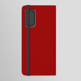 Dark Candy Apple Red Solid Color Android Wallet Case