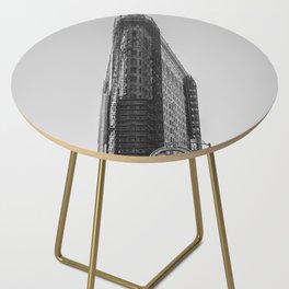 NYC Black and White Architecture Side Table