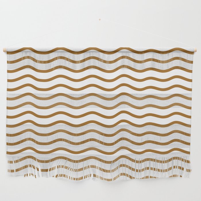 brown wave pattern Wall Hanging