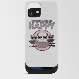Kittens Make Me Happy iPhone Card Case